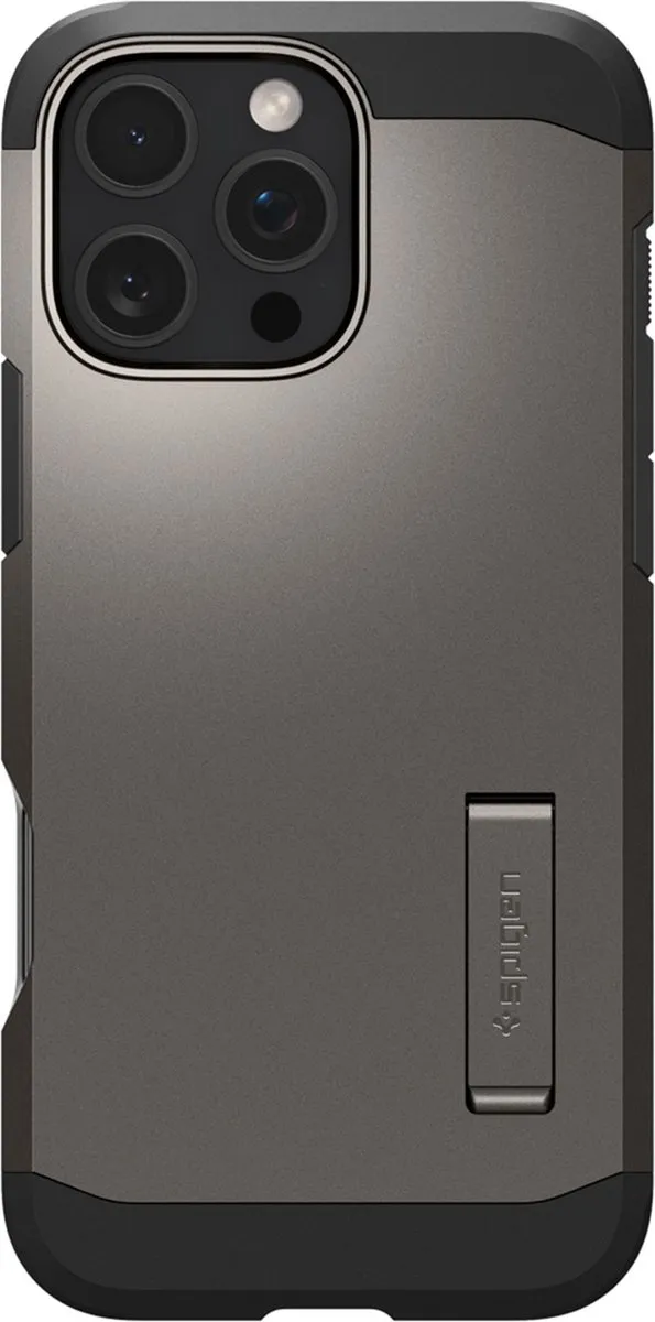 Spigen Tough Armor ACS08145 Hoesje - iPhone 16 Pro - Grijs