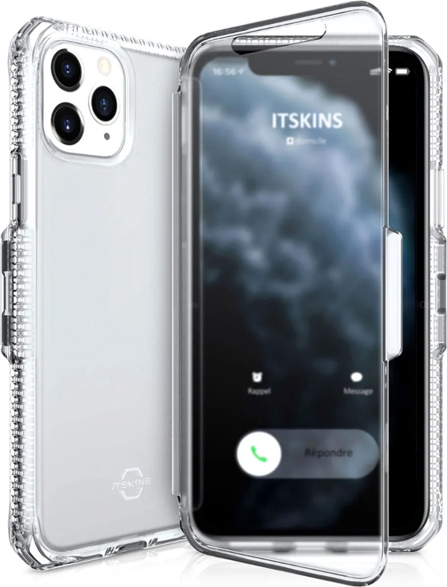Itskins Spectrum Vision Clear Folio Cover iPhone 11 Pro - APXE-SPVCR-TRSP - Transparant