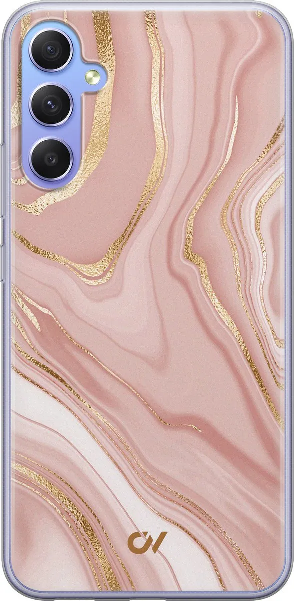 Casevibes Hoesje Samsung Galaxy A34 Rose Marble