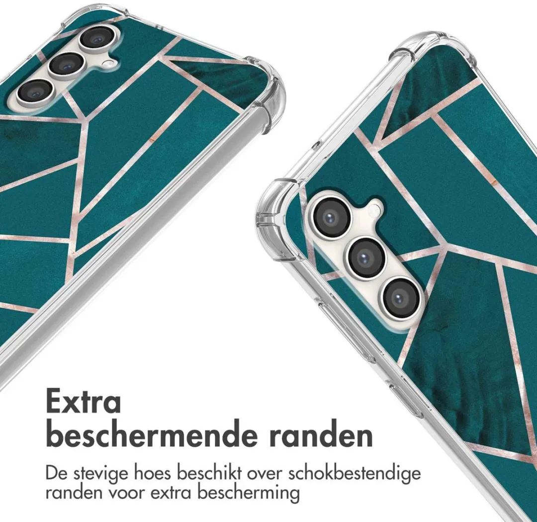 Imoshion Hoesje Samsung Galaxy S23 FE - Petrol Green Graphic
