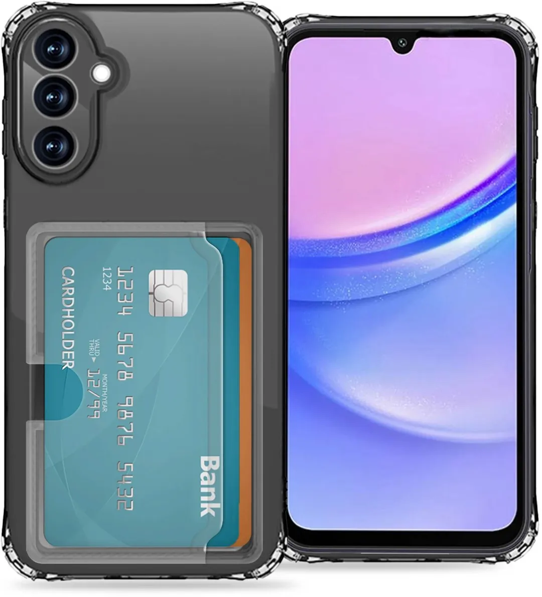 Imoshion Hoesje Samsung Galaxy A15 - 2 Pasjes - Transparant