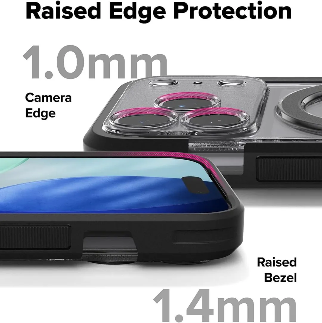 Ringke UX Magnetic Hoesje iPhone 17 Pro - MagSafe - Smoke Zwart