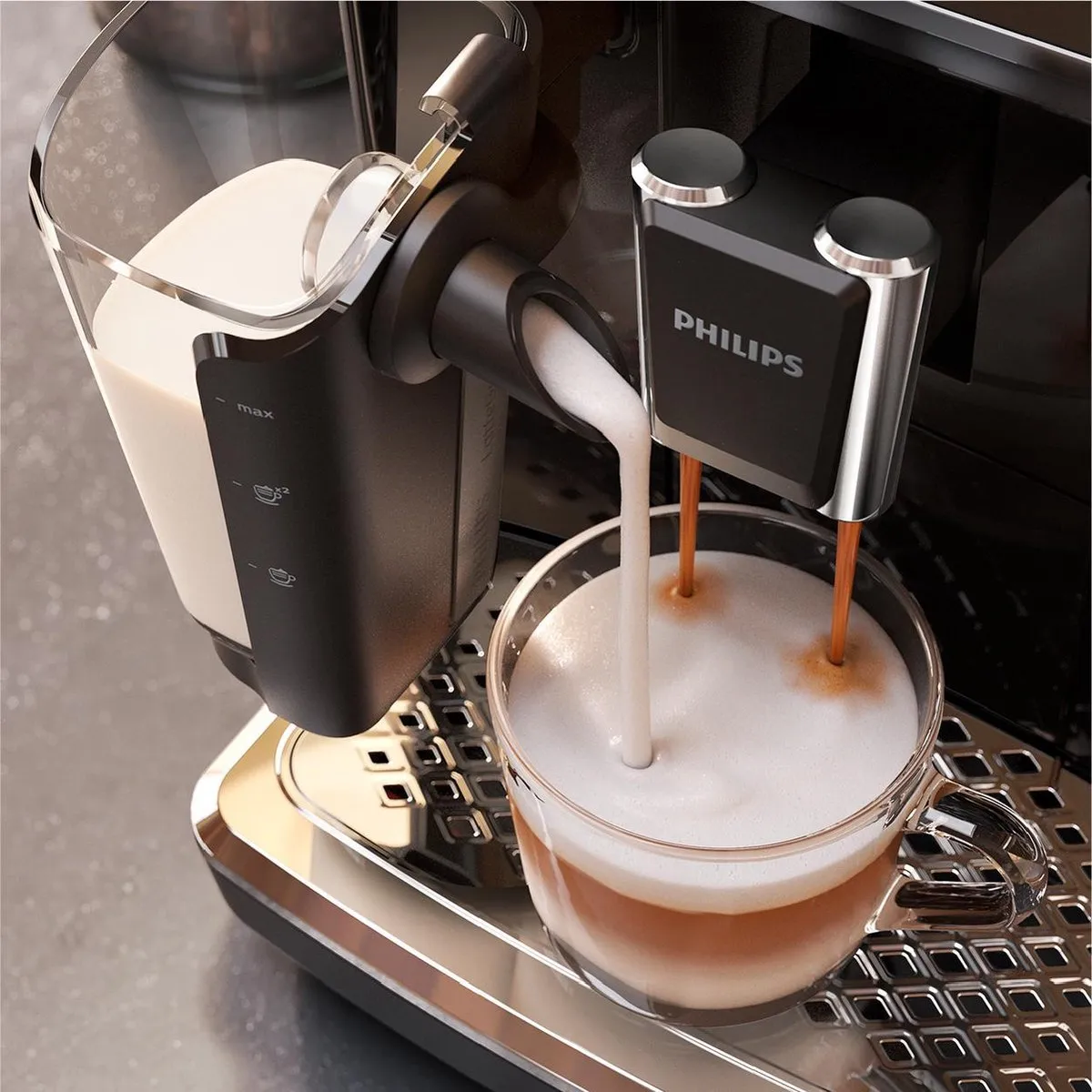 Philips LatteGo 2200 EP2230/10 Espressomachine - Zwart - afbeelding 6 van 6