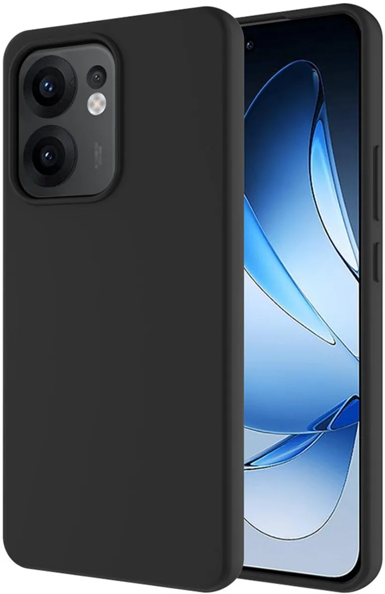 Just in Case Cazy Oppo Reno13 F Hoesje Siliconen - Zwart