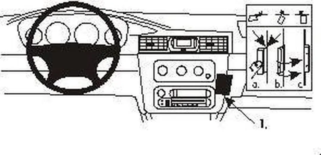 Brodit ProClip 852897 Houder Chrysler Stratus 2001-2007 - Angled