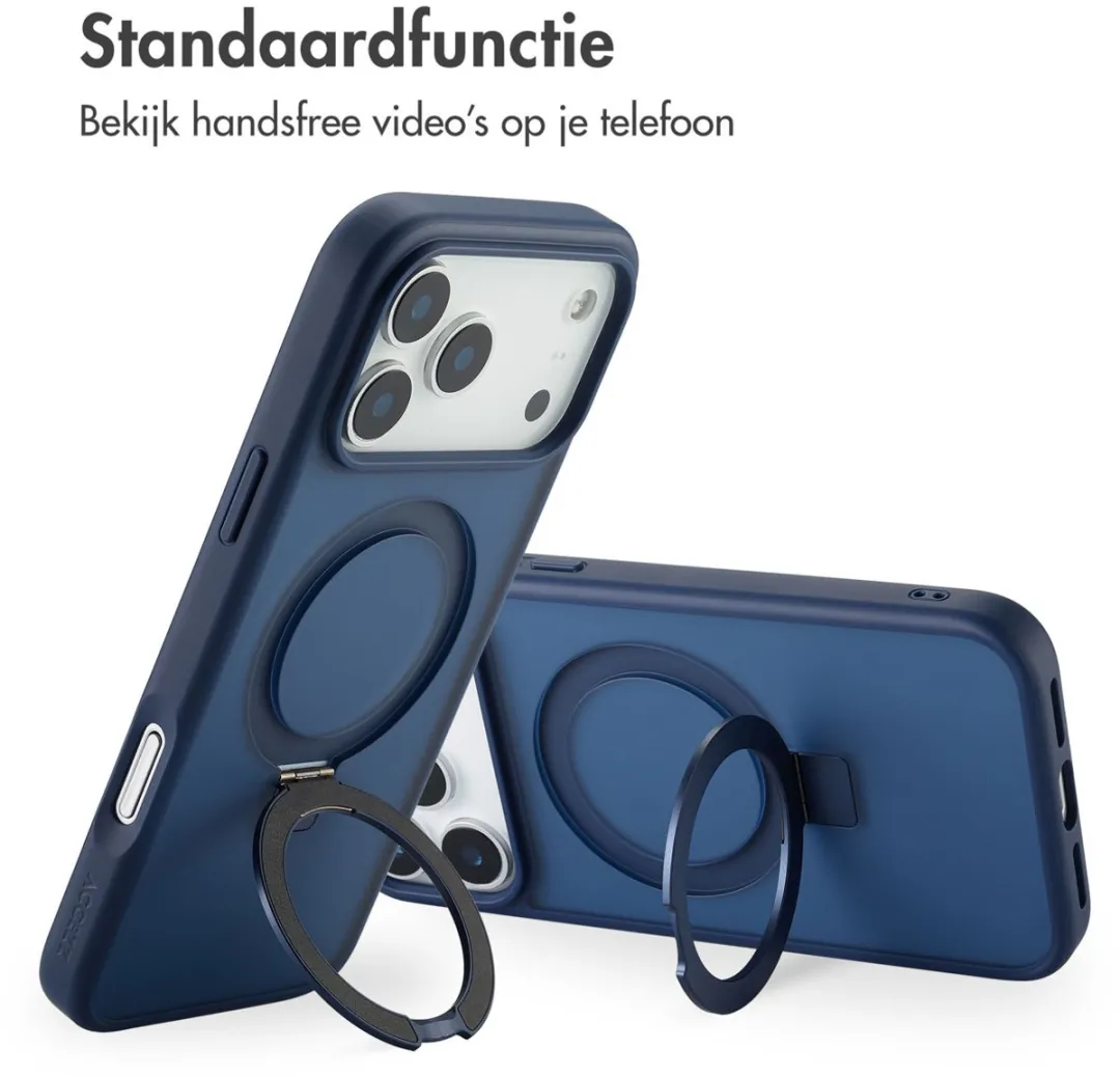 Accezz iPhone 17 Pro Max Hoesje - Blauw - MagSafe
