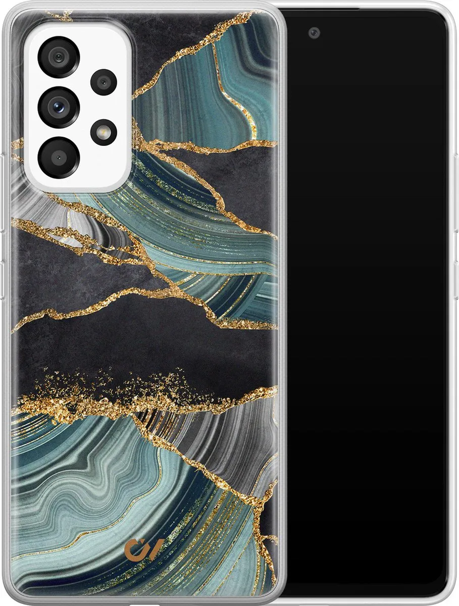 Casevibes Galaxy A53 Hoesje - Marble Jade Stone - Multi