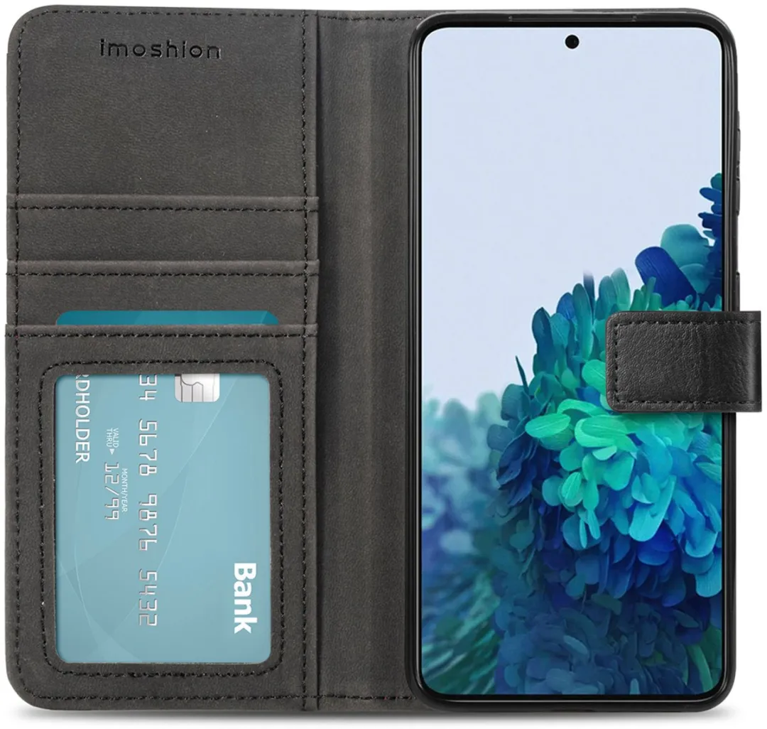 Imoshion Hoesje Samsung Galaxy S21 Plus - 3 Pasjes - Zwart