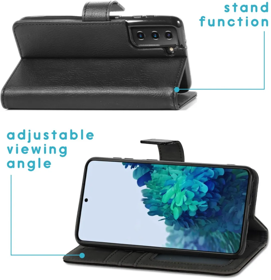 Imoshion Hoesje Samsung Galaxy S21 Plus - 3 Pasjes - Zwart