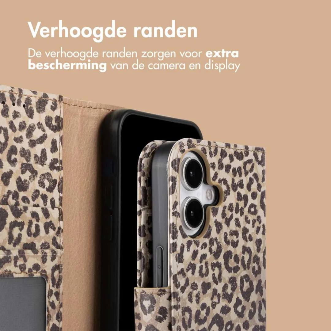 Imoshion iPhone 16 Hoesje Leopard Mood - 3 Pasjes