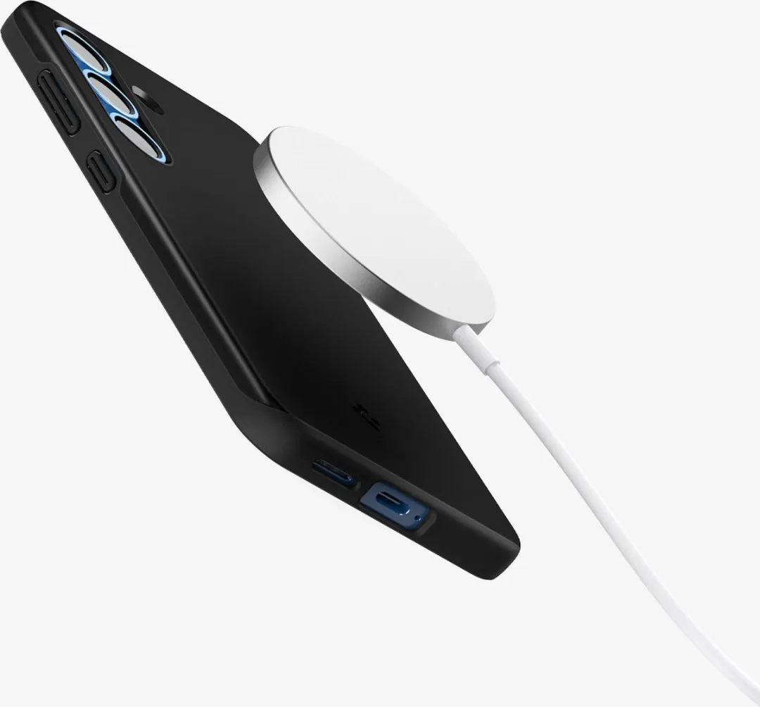 Spigen Thin Fit MagFit Hoesje S25 - Zwart - 8809971238243