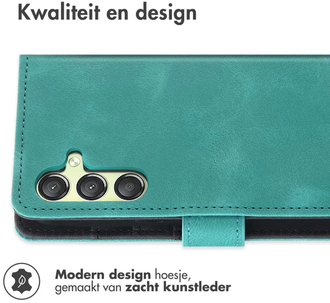 Imoshion Bookcase Hoesje Samsung Galaxy A25 - 3 Pasjes - Turquoise