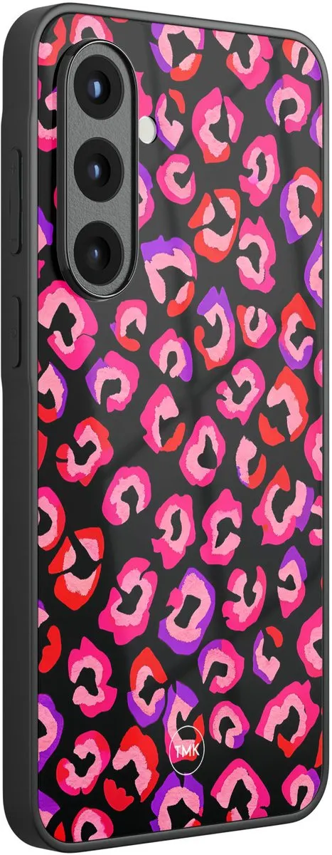 Casevibes Samsung Galaxy A56 Hoesje - Luipaard Neon Multi