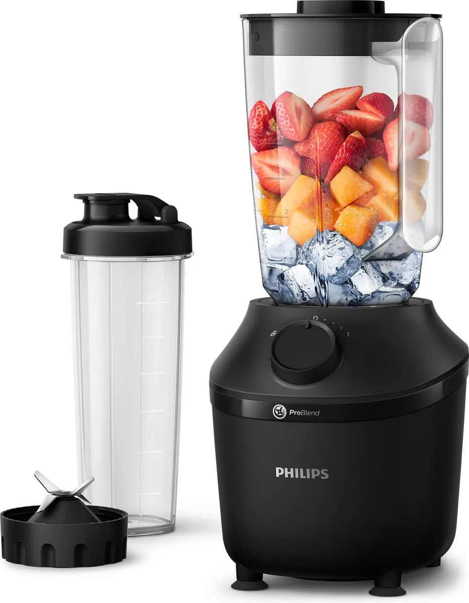 Philips 3000 Series HR2041/41 Blender - 450W - 1,9L - Zwart