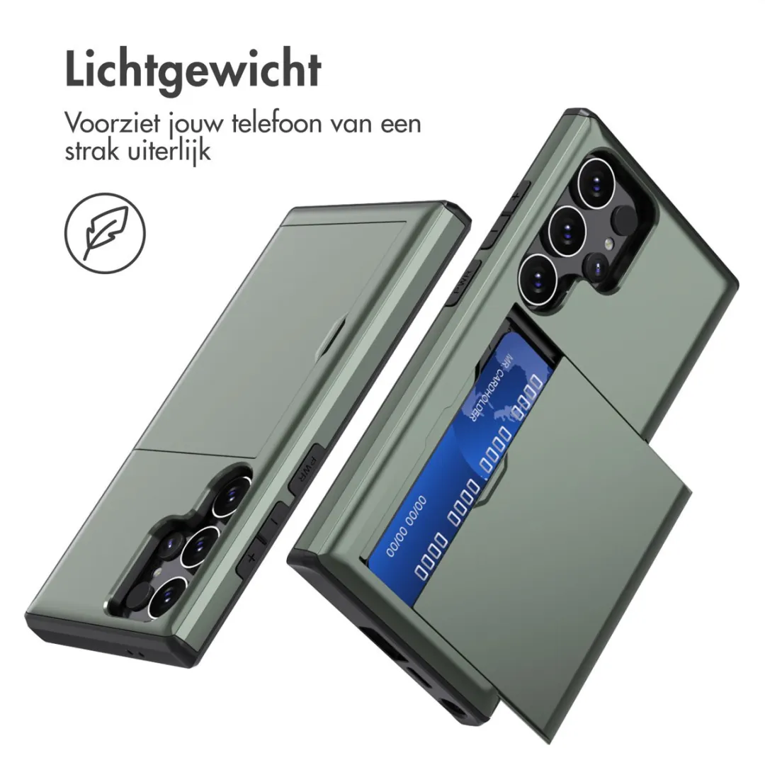 Imoshion Hoesje Samsung Galaxy S24 Ultra - Donkergroen - 2 Pasjes