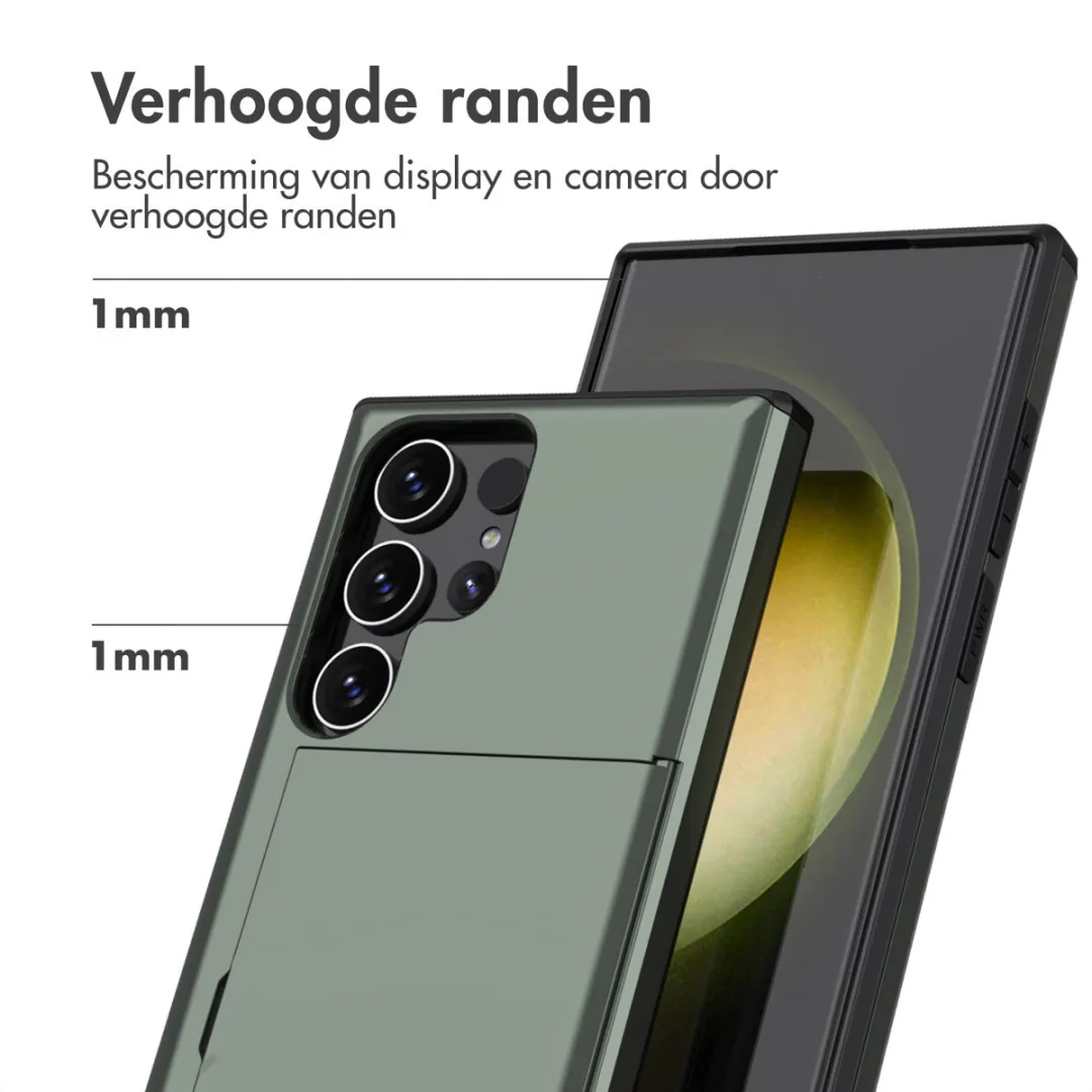 Imoshion Hoesje Samsung Galaxy S24 Ultra - Donkergroen - 2 Pasjes