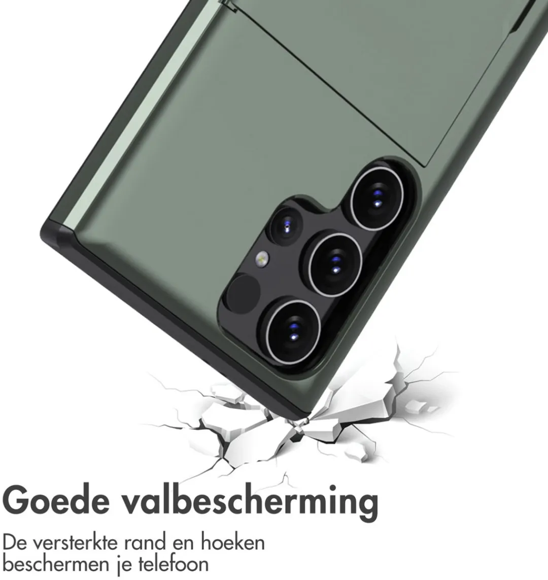 Imoshion Hoesje Samsung Galaxy S24 Ultra - Donkergroen - 2 Pasjes