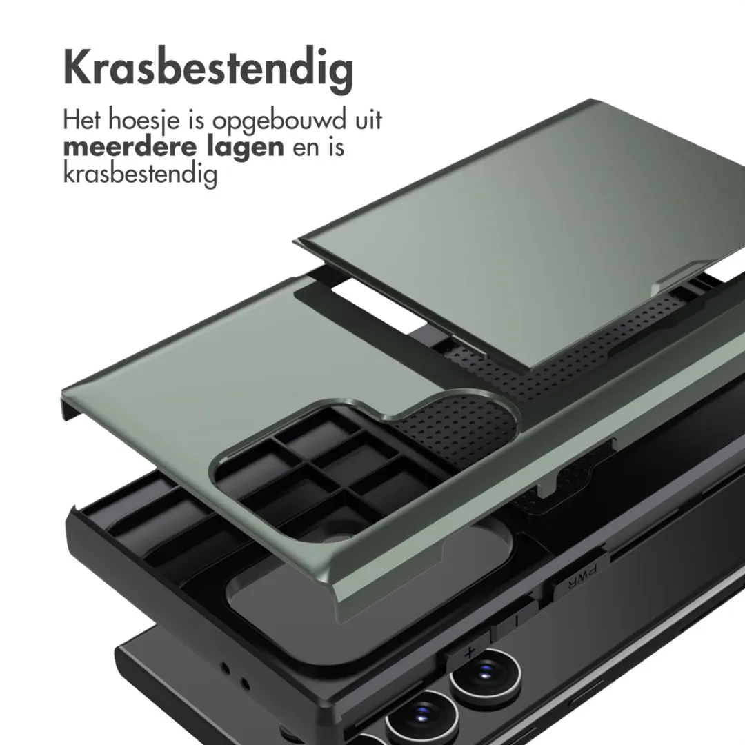 Imoshion Hoesje Samsung Galaxy S24 Ultra - Donkergroen - 2 Pasjes - afbeelding 6 van 6