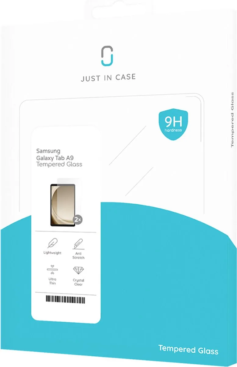 Just in Case Cazy Glas Screenprotector 2 Stuks - Samsung Galaxy Tab A9/A11