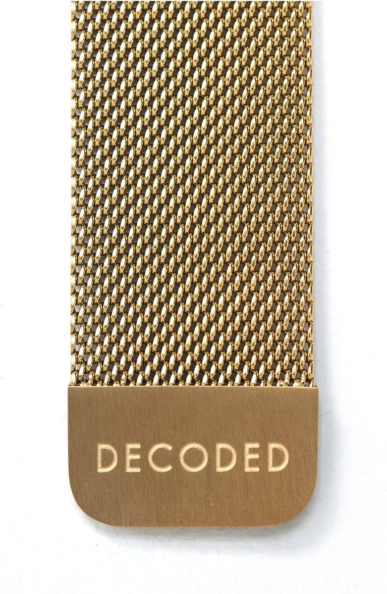 Decoded Stainless Steel Apple Watch Band - Goud - afbeelding 6 van 6