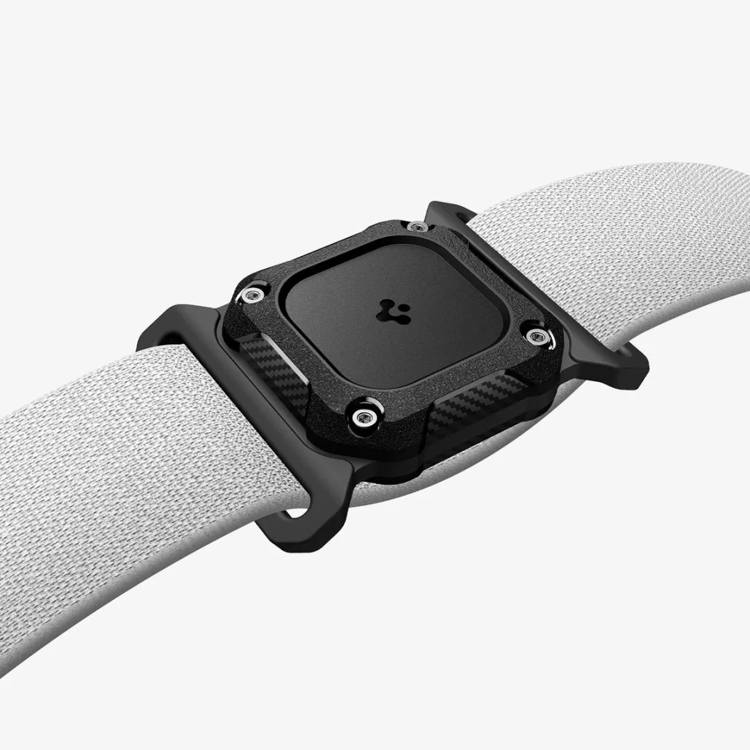 Spigen Tough Armor AirTag Nekbescherming - Black