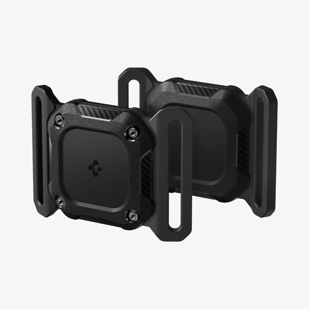 Spigen Tough Armor AirTag Nekbescherming - Black
