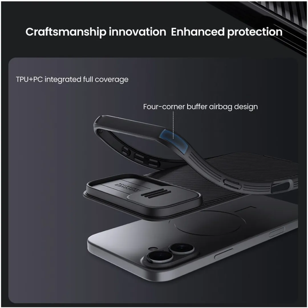 Nillkin CamShield Pro Hoes iPhone 16 Ultra - Zwart