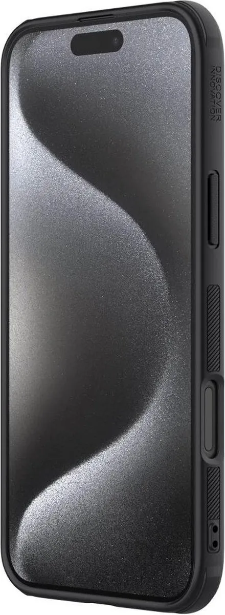 Nillkin Frosted Shield Hoesje iPhone 16 Pro - MagSafe - Zwart - afbeelding 6 van 6