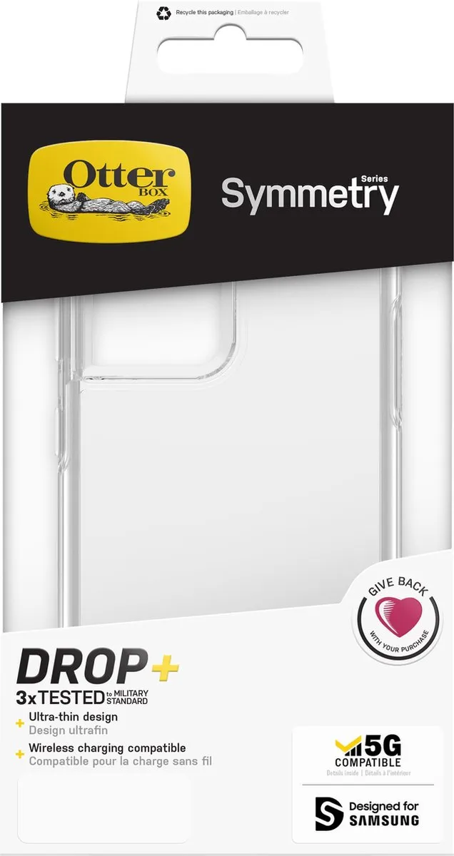 OtterBox Symmetry Clear Hoesje - Samsung Galaxy S21 Ultra - Transparant