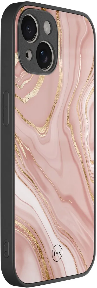 Casevibes iPhone 13 Hoesje Rose Marble - Roze