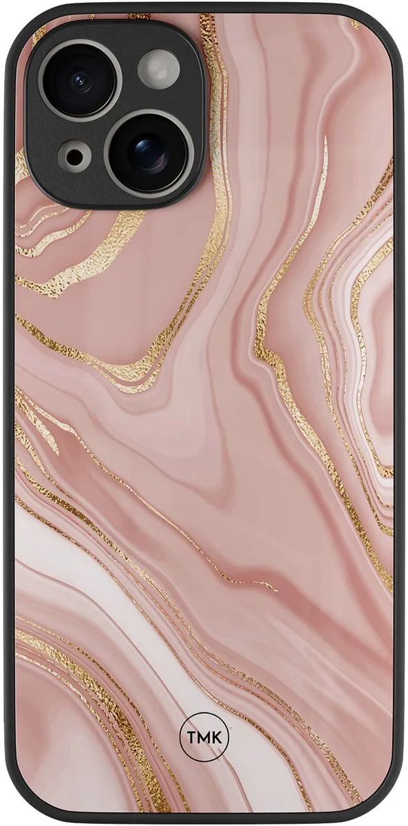Casevibes iPhone 13 Hoesje Rose Marble