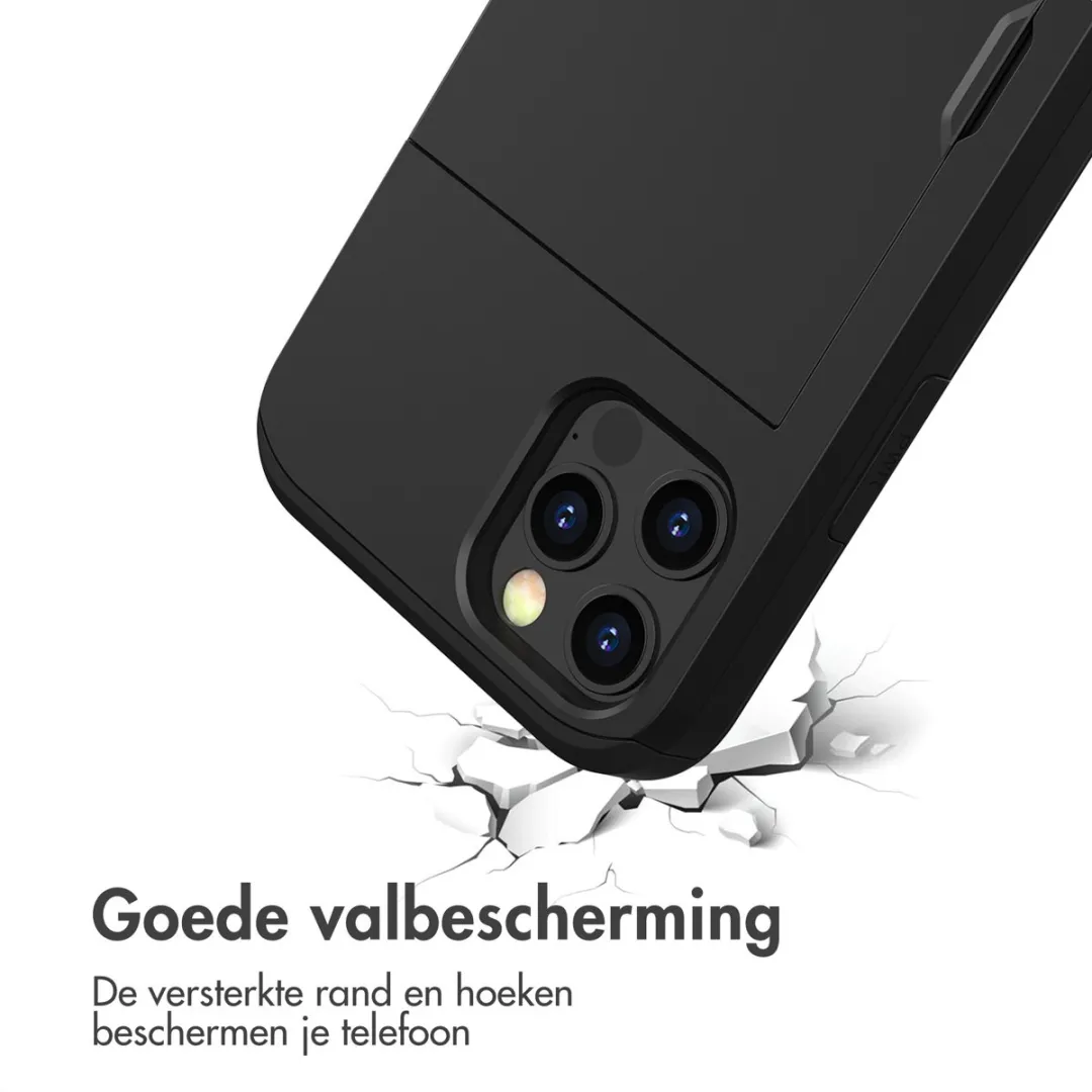 Imoshion Hoesje iPhone 15 - Pasjeshouder 2 Stuks - Zwart