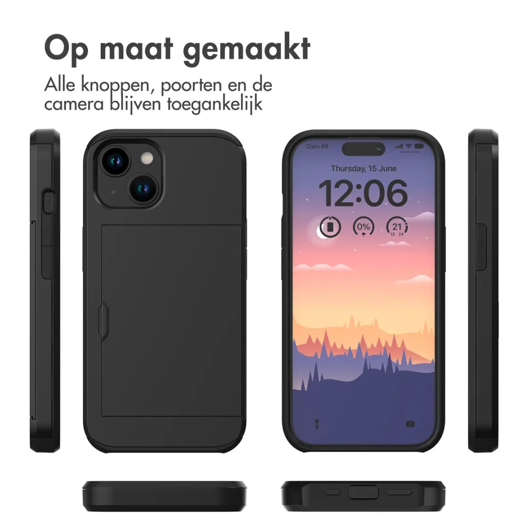 Imoshion Hoesje iPhone 15 - Pasjeshouder 2 Stuks - Zwart - afbeelding 6 van 6