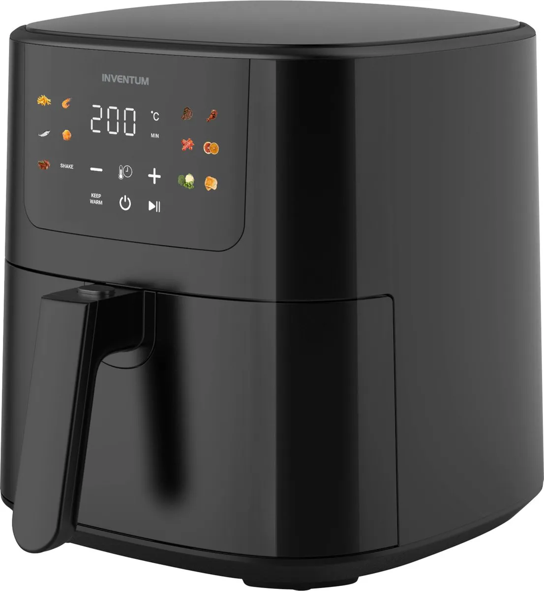 Inventum GF501HLDB - Airfryer - Hetelucht friteuse - 5 liter - 70 tot 200 graden - 1500 watt - Zwart - Beste Koop