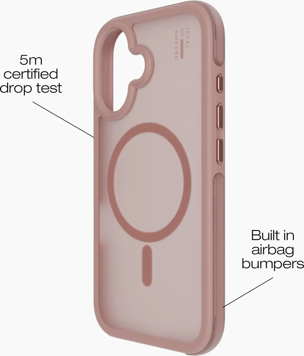 iDeal of Sweden Ideal Bumper Case iPhone 16 Plus - Blush Pink - IDBPCMS-I2467-408 - afbeelding 6 van 6