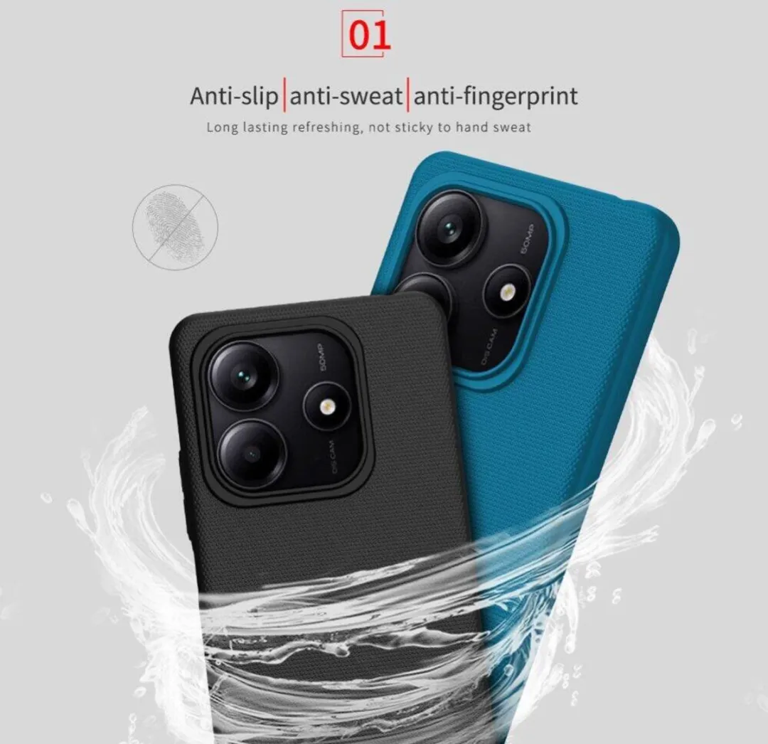 Nillkin Super Frosted Shield Hoesje Xiaomi Redmi Note 14 5G - Blauw