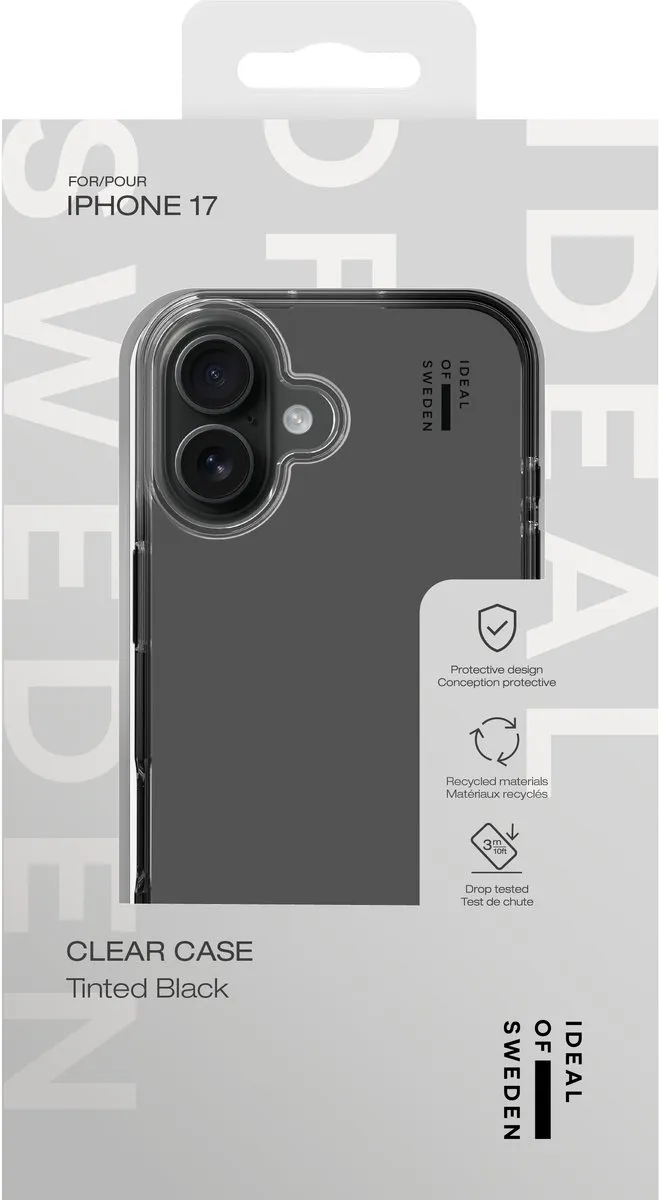 iDeal of Sweden Clear Case iPhone 17 - Tinted Black