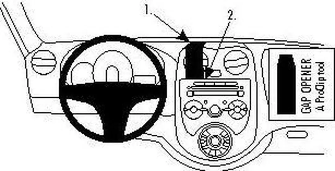 Brodit ProClip 854629 Houder - Nissan Micra 2011-2014 - Zwart