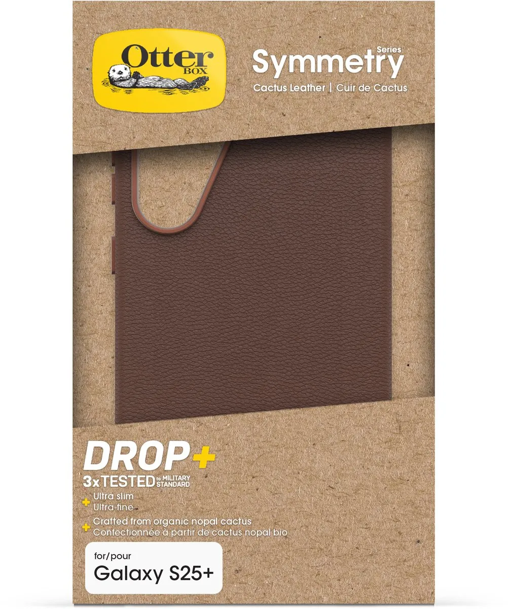 OtterBox Symmetry Cactus Leer Hoesje Samsung Galaxy S25 Plus - Bruin