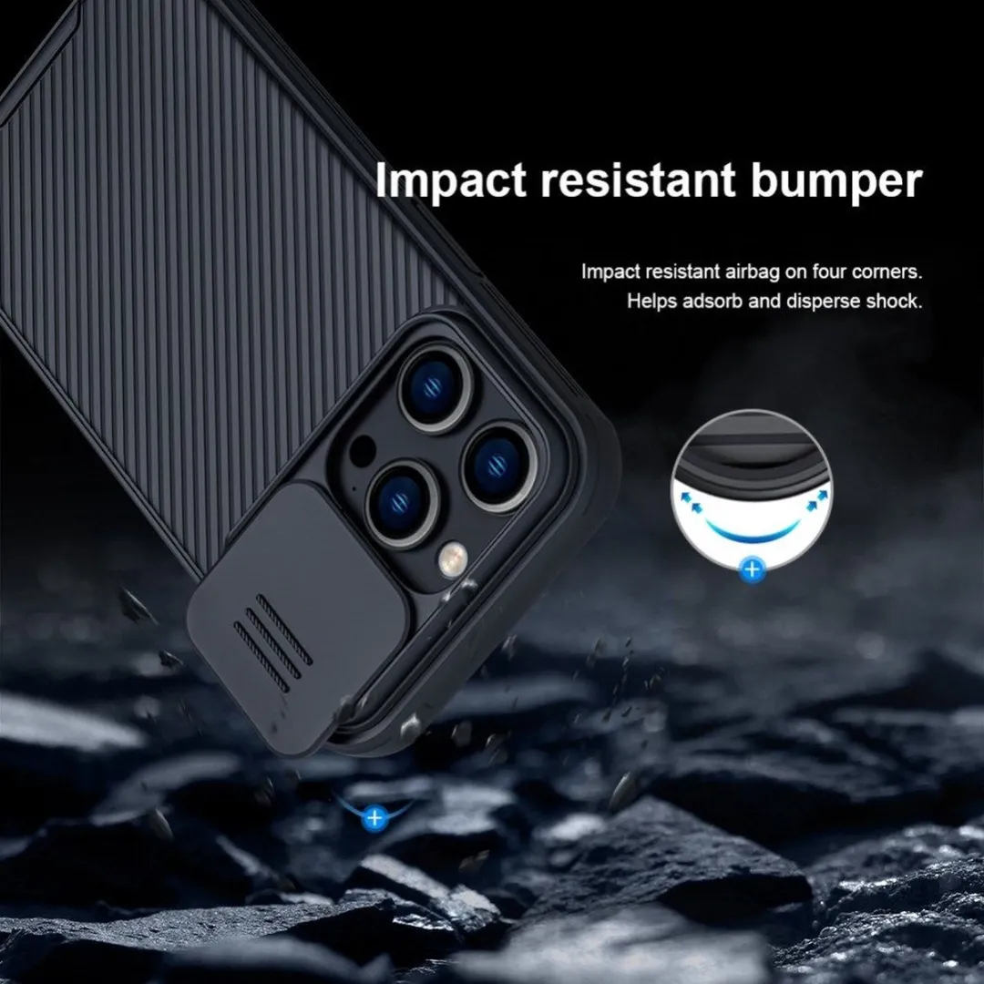 Nillkin CamShield iPhone 14 Pro Hoesje - Zwart