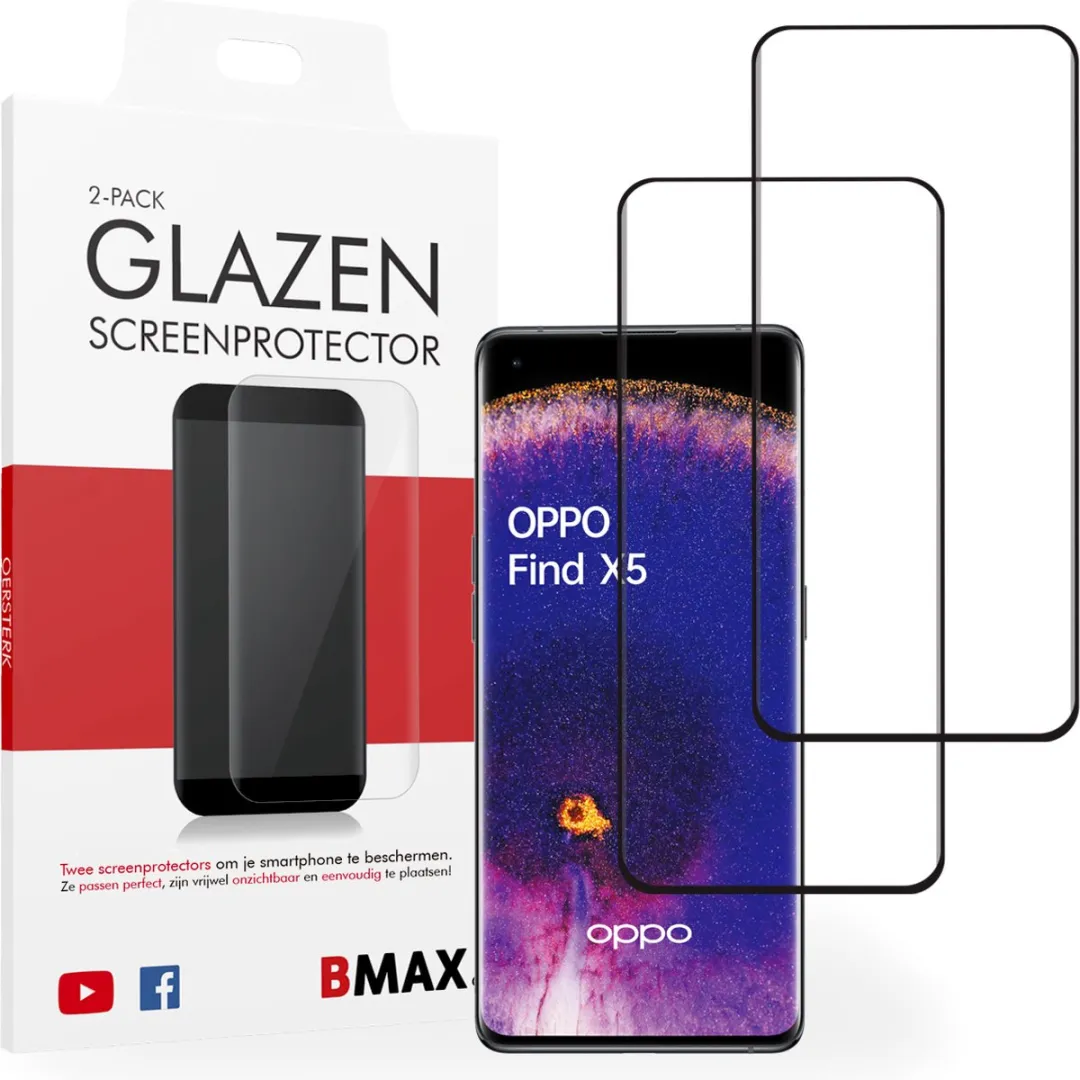 BMAX OPPO Find X5 Screenprotector 2 Stuks