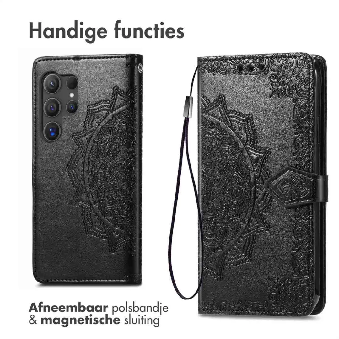 Imoshion Hoesje Samsung Galaxy S24 Ultra - 3 Pasjes - Zwart