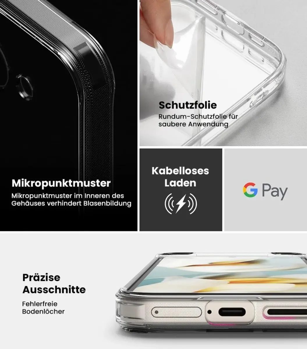 Ringke Fusion Hoesje Google Pixel 9a - Antikrascoating - Transparant