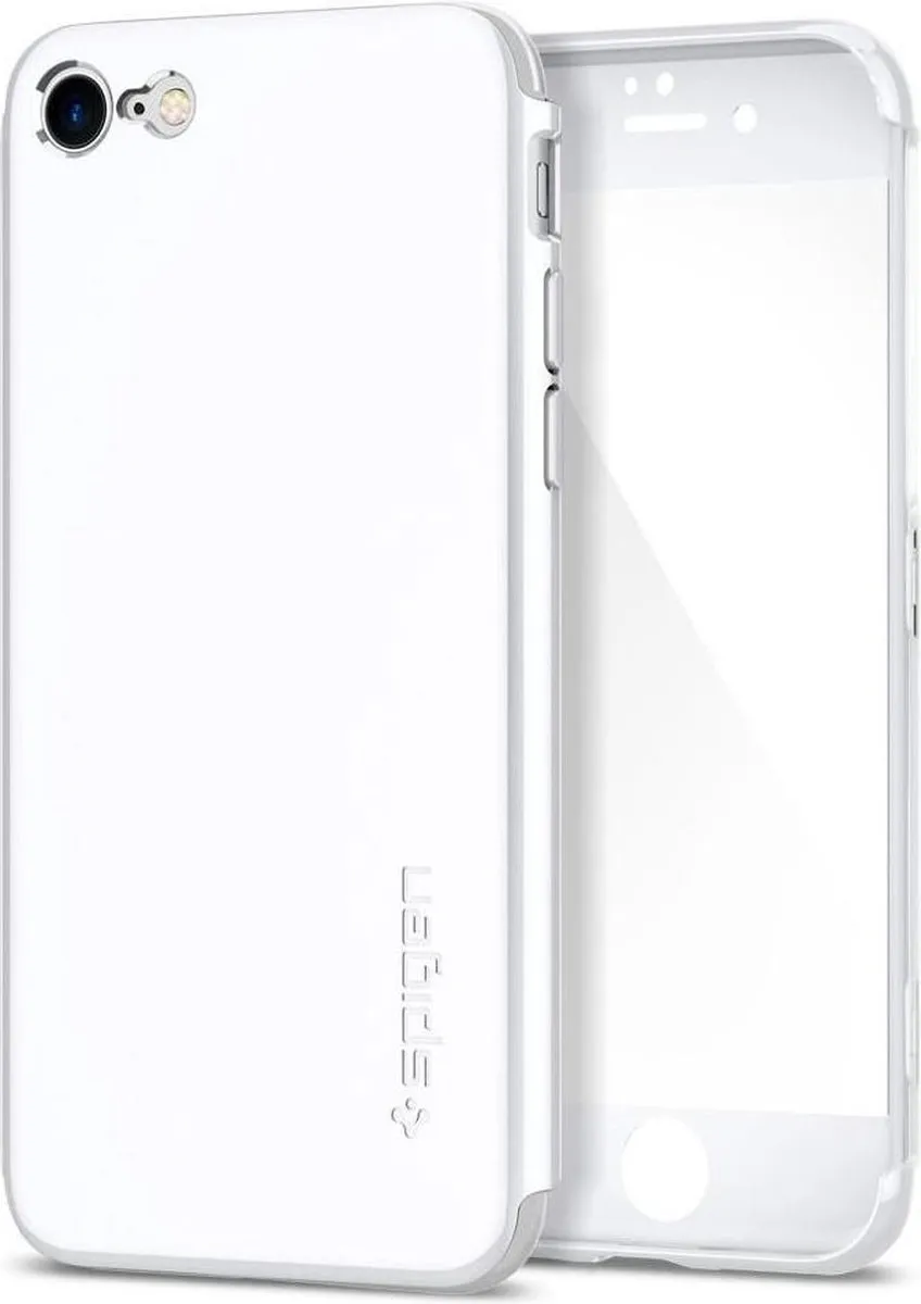 Spigen Thin Fit 360 Case iPhone 7/8 - Wit