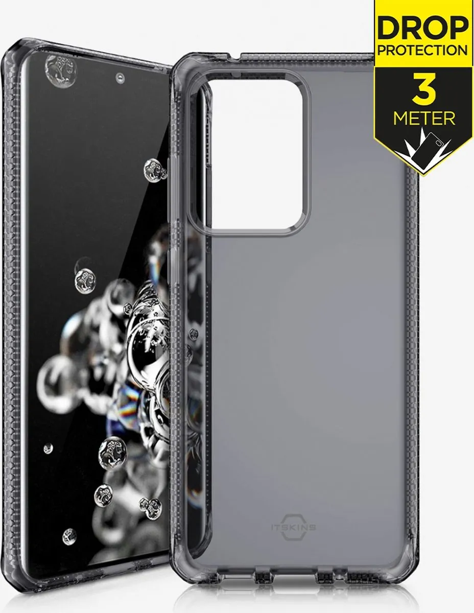 Itskins Galaxy S20 Ultra Hoesje - Zwart - Schokbestendig