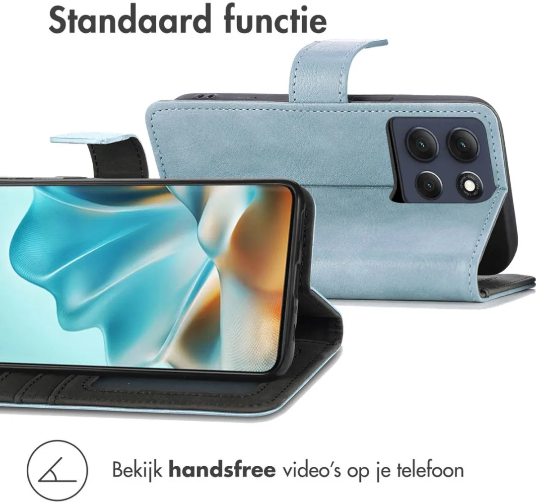 Imoshion Hoesje Motorola Moto G86 Lichtblauw - 3 Pasjes