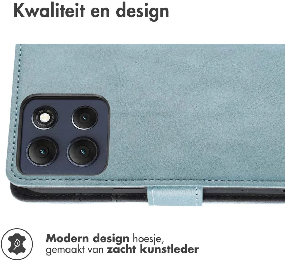 Imoshion Hoesje Motorola Moto G86 Lichtblauw - 3 Pasjes