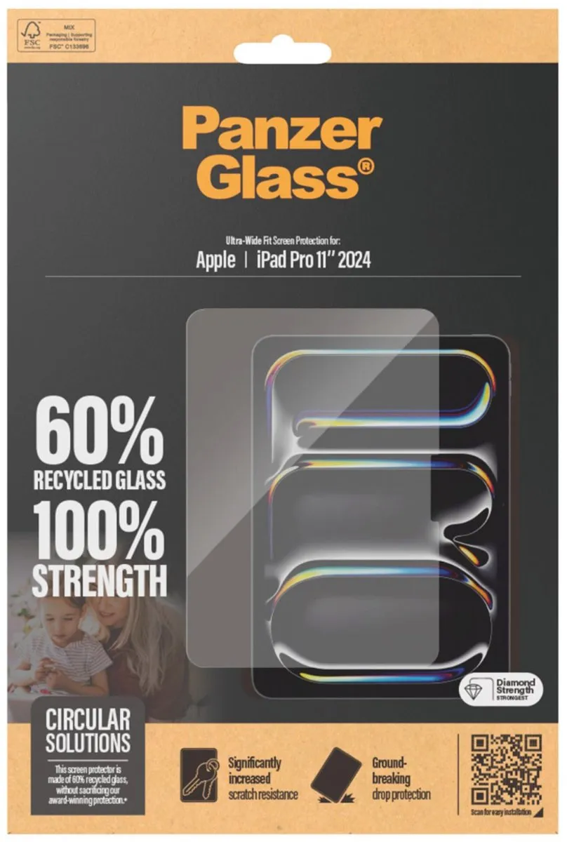 PanzerGlass PZ-2831 Screenprotector iPad Pro 11 (2024) - Transparant
