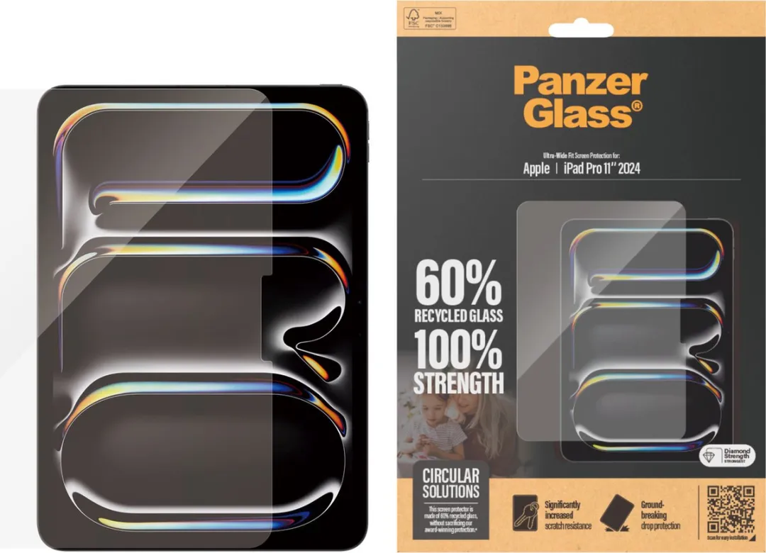 PanzerGlass PZ-2831 Screenprotector iPad Pro 11 (2024) - Transparant