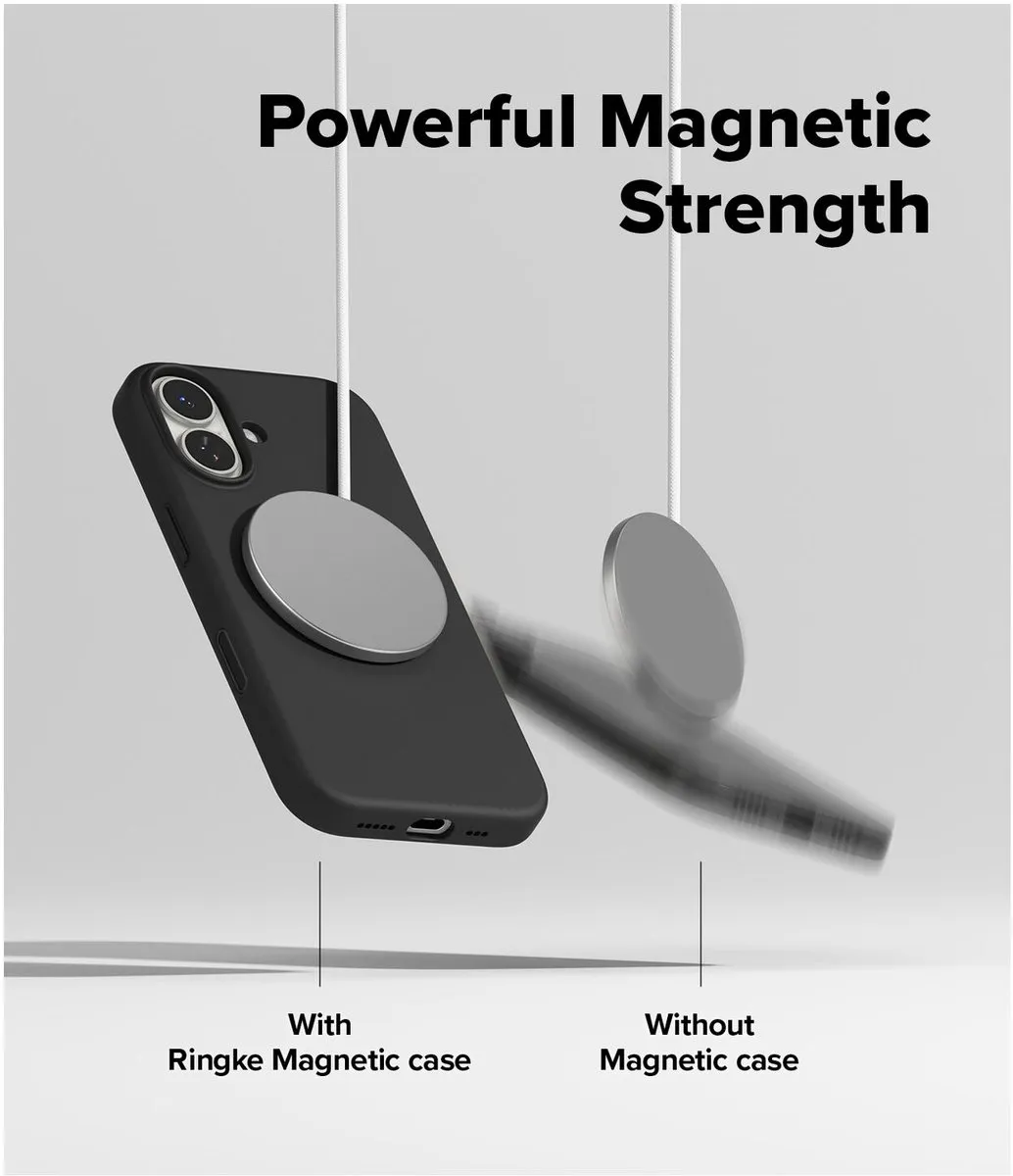 Ringke Silicone MagSafe Hoesje iPhone 17 - Zwart